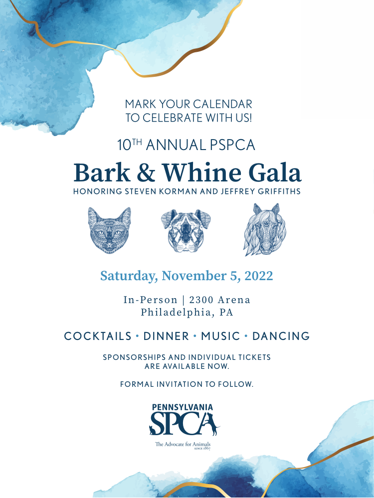 10th Annual Bark & Whine Gala 2022 Pennsylvania Society for the